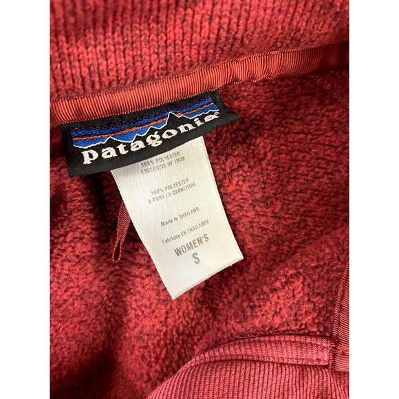 Patagonia Women's Better Sweater 1/4-Zip Red Size S - Picture 4 of 6